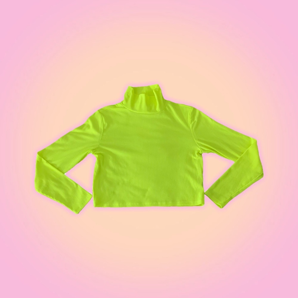 ⭐️ H&M Neon Yellow Turtle Neck ⭐️